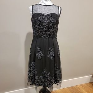 Studio One black dress with silver details size 12